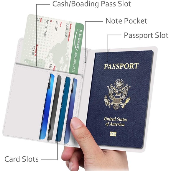 Men’s GREEN MARBLE Passport holders *NWT* - Picture 3 of 5